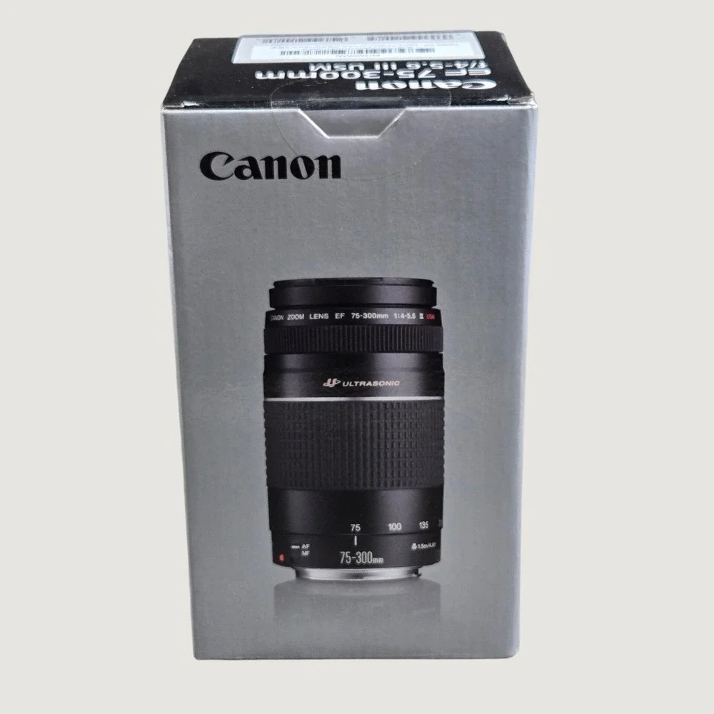 Canon EF 75-300mm f/4-5.6 III Telephoto Zoom Lens for DSLR Camera OB Tested